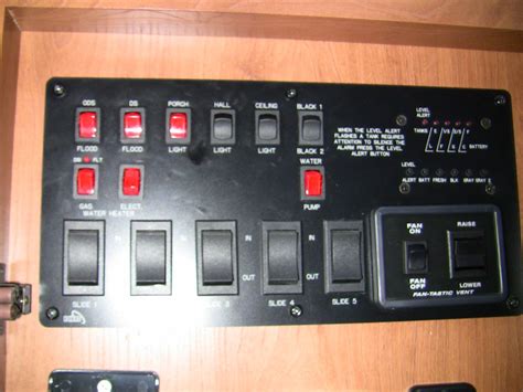 camper power distribution control panel